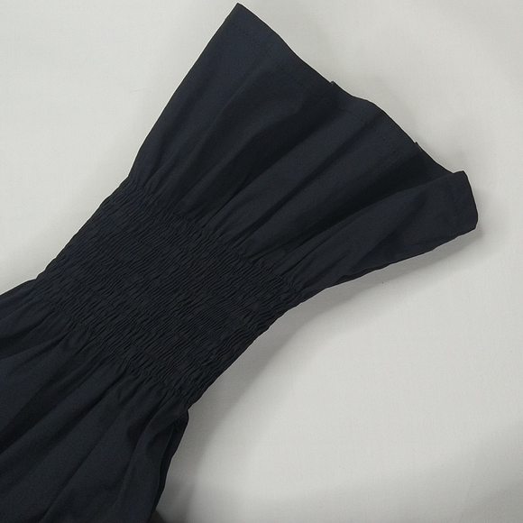 Nana Fashion Black Fitted Smocked Shirt Size: L - Picture 5 of 8